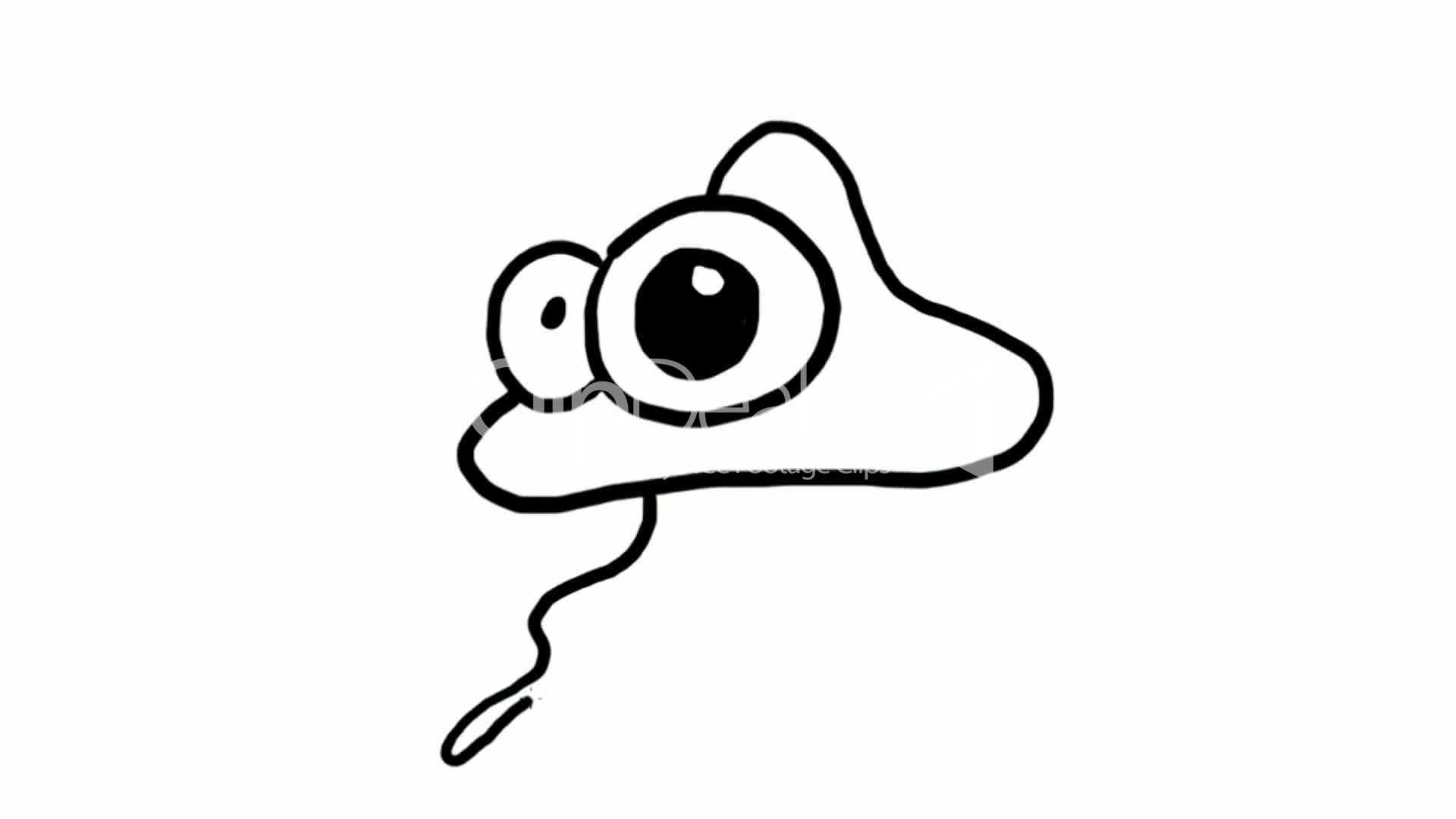 1920x1080 Stick Figure Of Octopus,squid,children Painting,hand Drawing Video