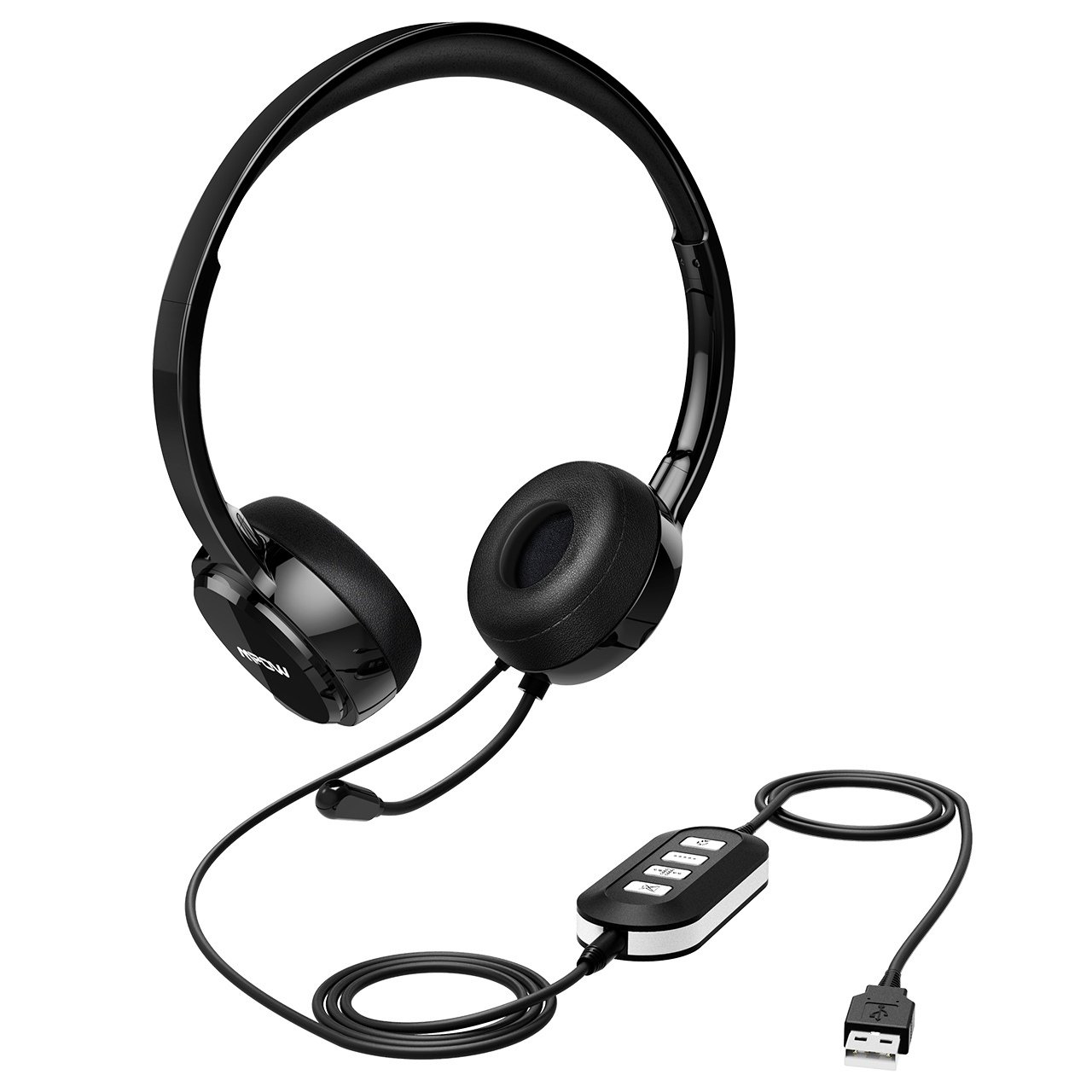 1280x1280 shop mpow usb headset with noise reduction sound card, in line