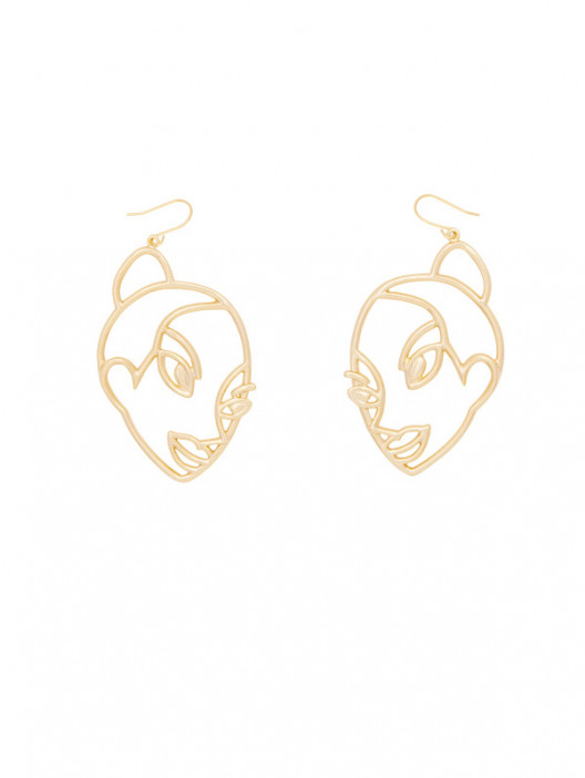 528x702 Sassy Girl Drawing Earring