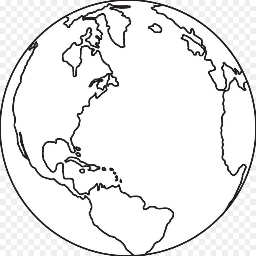 900x900 Earth, Drawing, White, Transparent Png Image Clipart Free Download