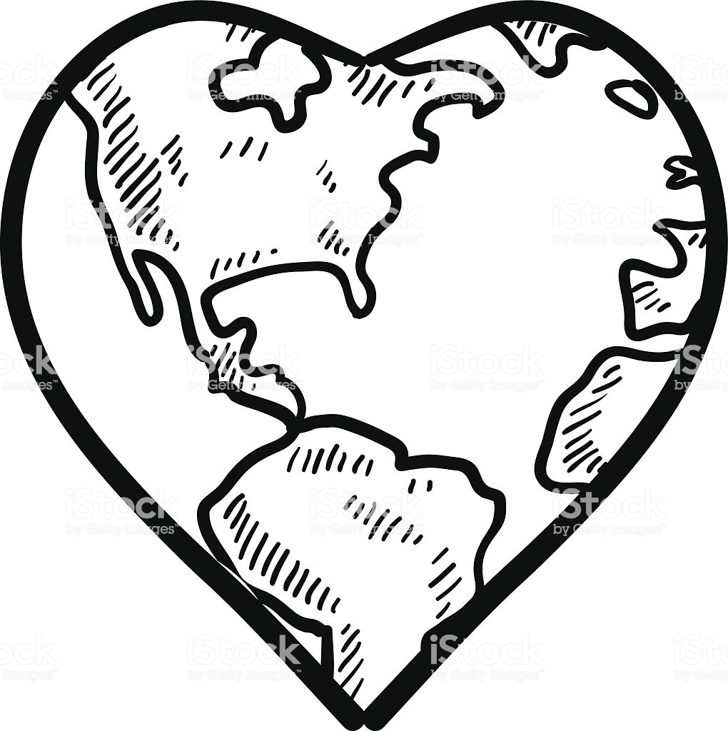 1020x1024 Earth Day Clipart Black And White