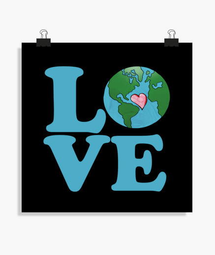 437x520 Love Earth Day Art Poster
