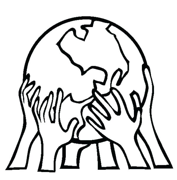 600x612 Coloring Pages Earth Earth Coloring