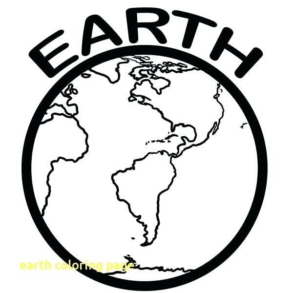 600x600 Earth Coloring Pages Earth Coloring