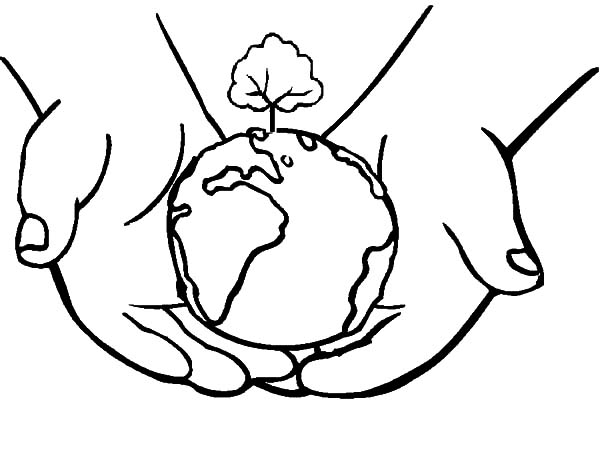 600x456 Earth In Hands Clipart Black And White