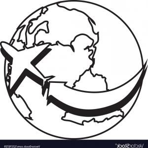 300x300 Photostock Vector Globe World Earth Planet Map Icon Vector