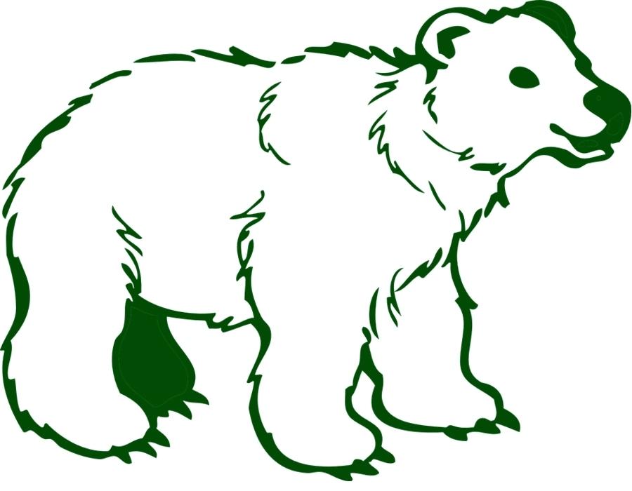 900x700 Polar Bear Regions Of Earth Drawing Clip Art Outline Coloring