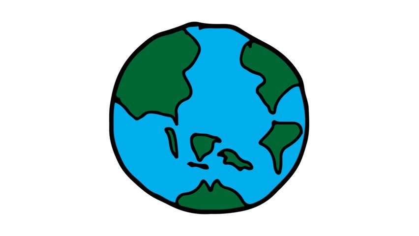 852x480 Kids Drawing White Screen With Theme Of Earth