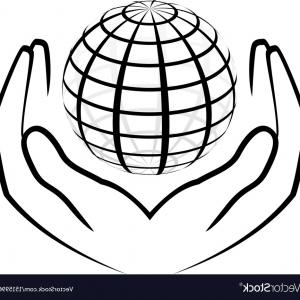 300x300 Photostock Vector Hands Holding Earth Globe Symbol Lazttweet