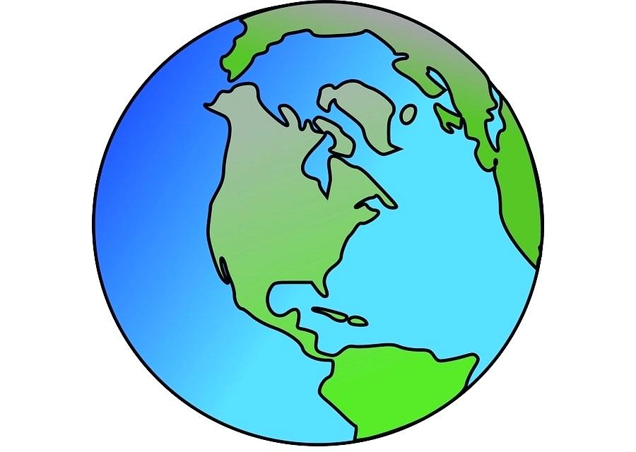 Earth Globe Drawing | Free download on ClipArtMag