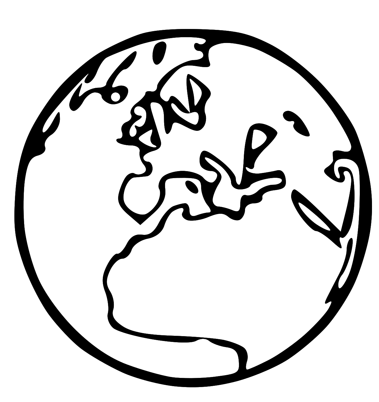 Earth Pencil Drawing