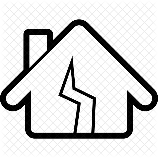 512x512 Collection Of Free Earthquake Drawing Broken Building Download