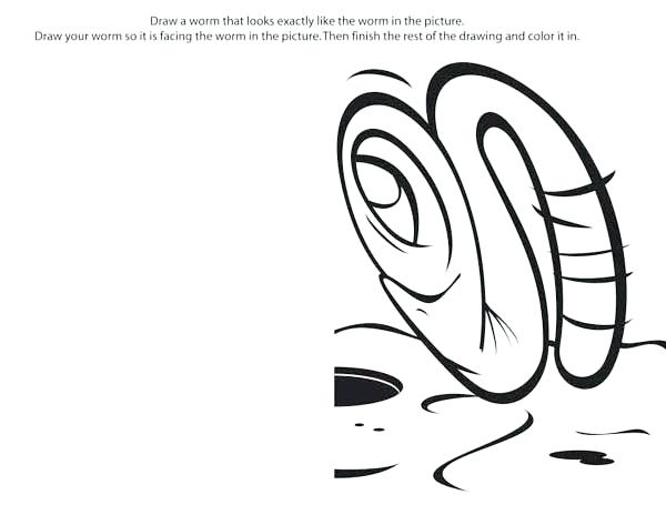 600x464 worm coloring pages bath earthworm