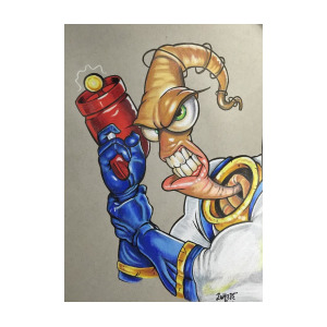 300x300 Earthworm Jim Drawing