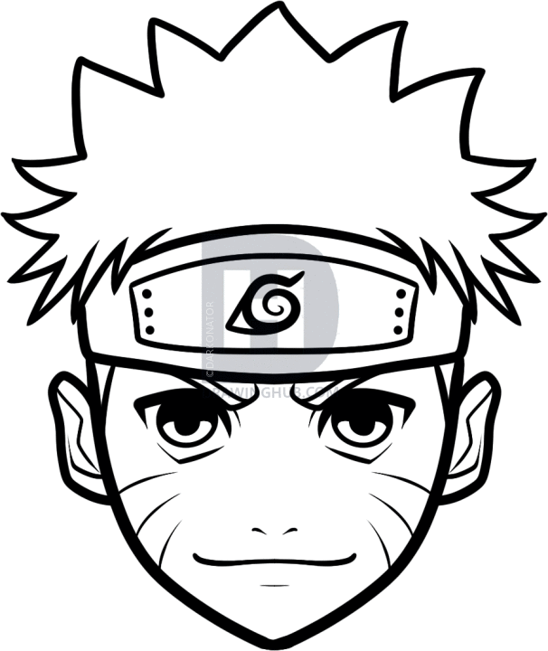 606x720 How To Draw Naruto Easy, Step