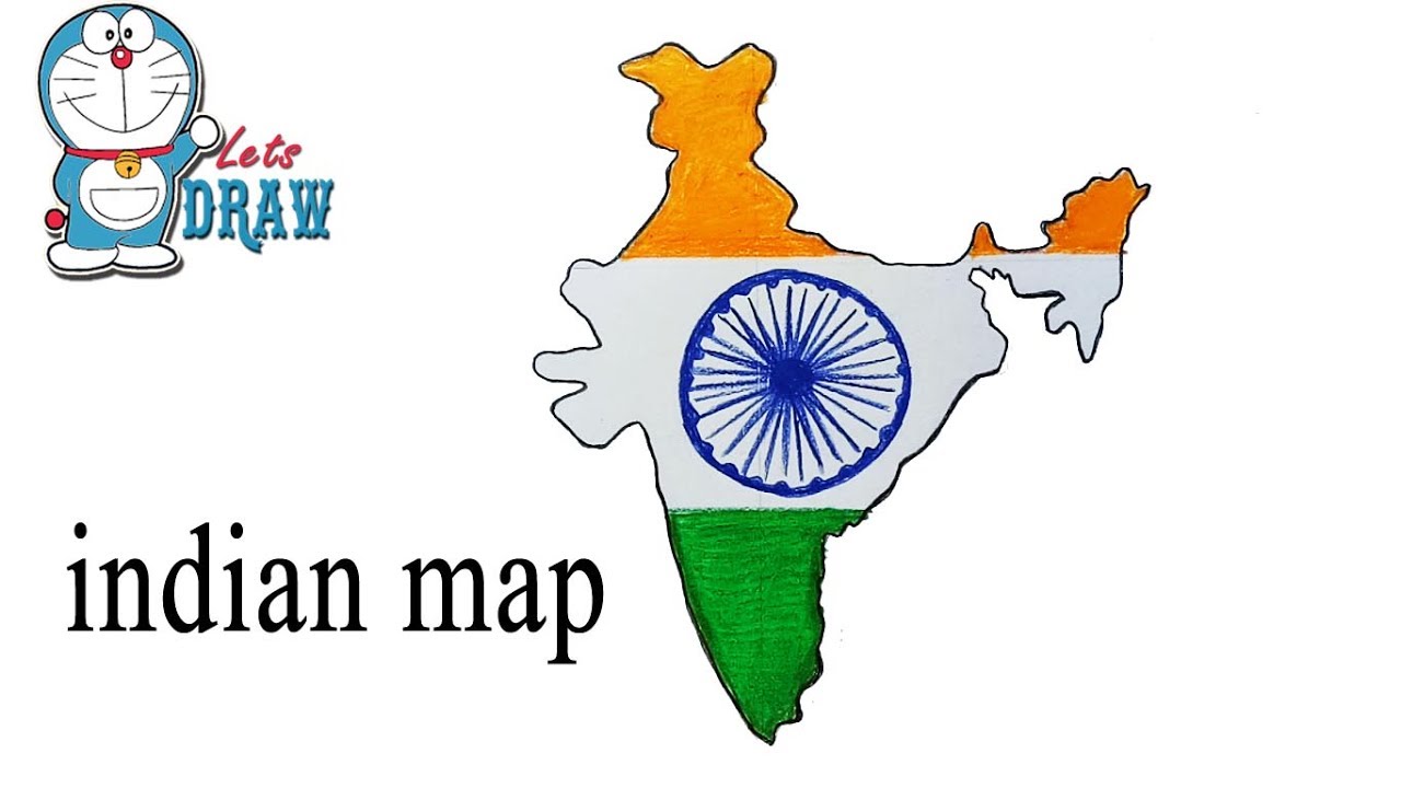 1280x720 How To Draw Indian Map Step