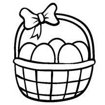 216x216 Easter Egg Basket Drawing Hd Easter Images