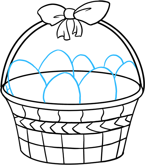 499x567 How To Draw Easter Basket