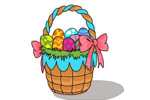 300x200 How To Draw An Easter Basket