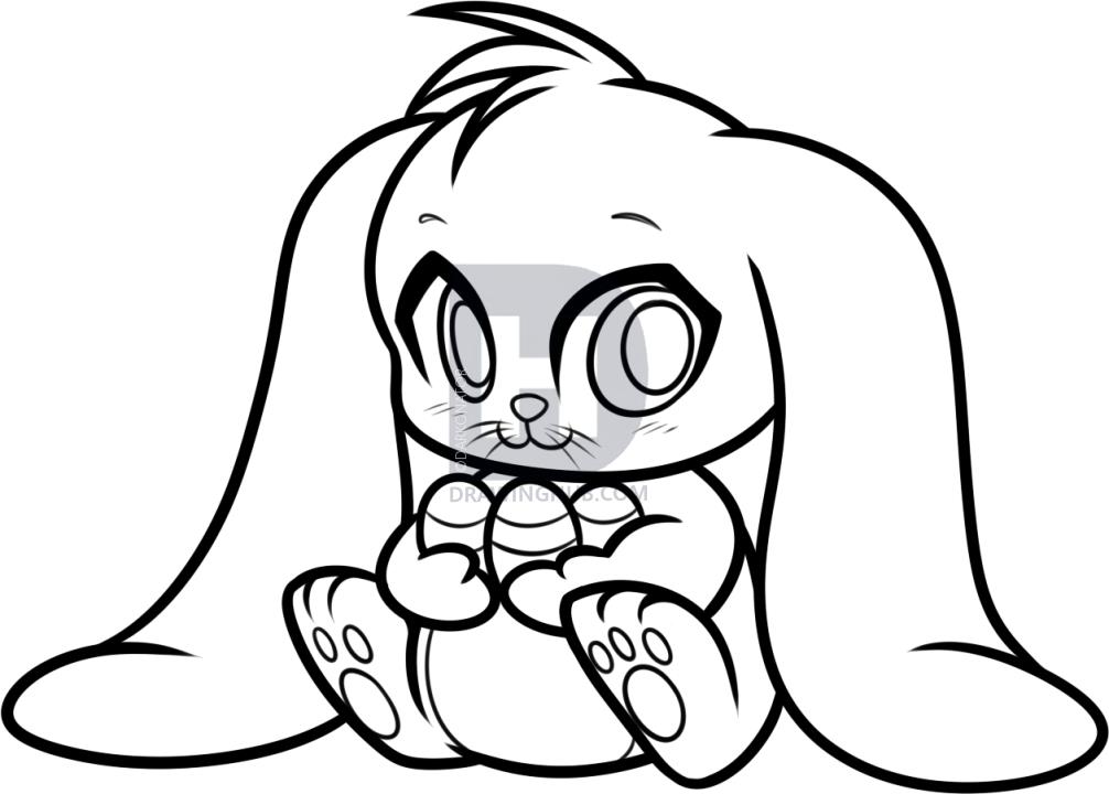 1006x720 Easter Bunny Cartoon Drawing Hd Easter Images