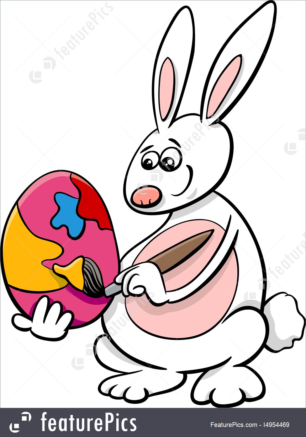 976x1392 Easter Bunny Cartoon Illustration