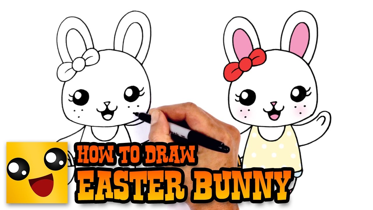 1280x720 How To Draw Easter Bunny Art Tutorial