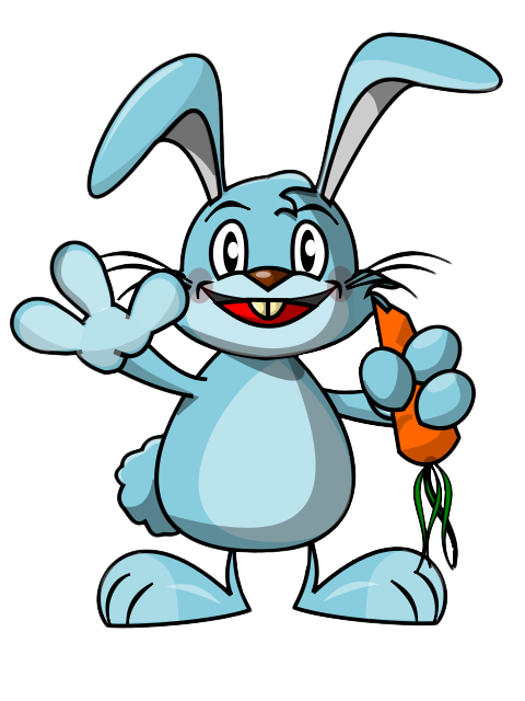 480x640 Animated Bunny Clipart Easter