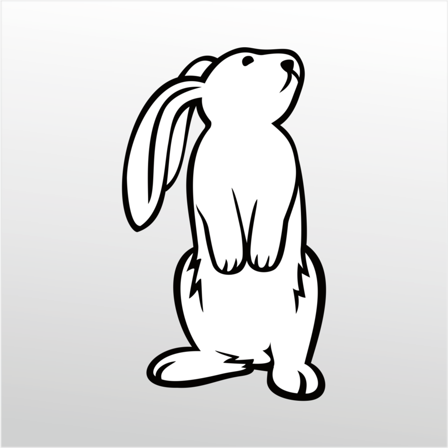 900x900 Rabbit, Drawing, Cartoon, Transparent Png Image Clipart Free