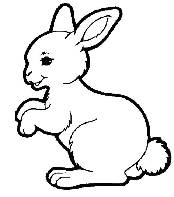 600x680 Drawn Bunny Coloring Pages Bunny Drawn Rabbit Coloring