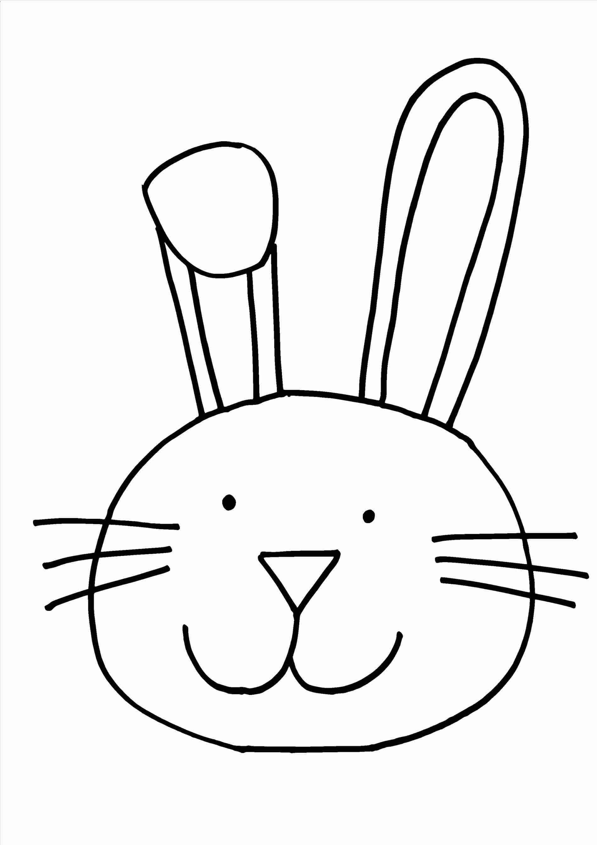 1899x2686 Easy Easter Bunny Face Drawing Gdpicture Us