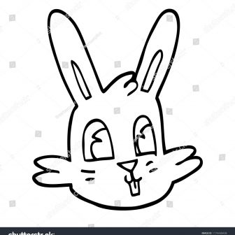 336x336 Easter Bunny Face Drawing Of Step