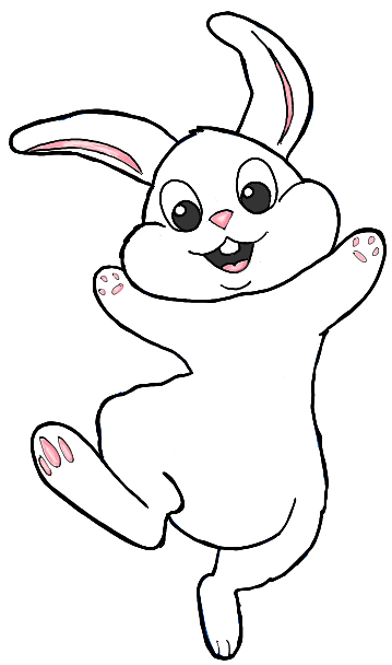 359x608 Easter Bunny Line Drawing Merry Christmas And Happy New Year