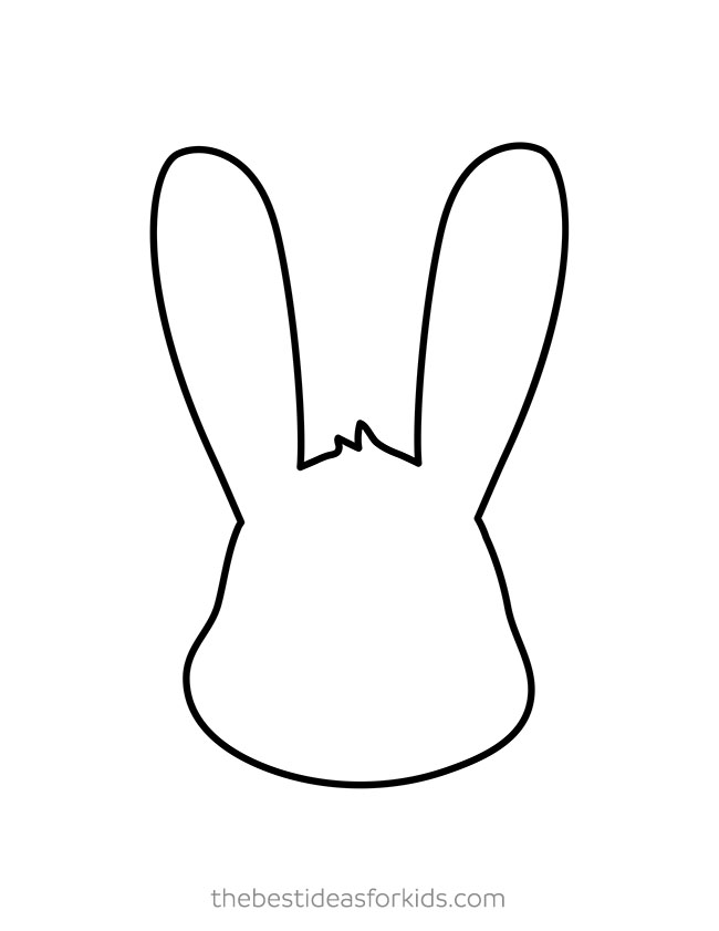 650x841 Easter Bunny Template