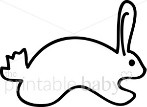 300x219 Line Art Easter Bunny Clipart Easter Bunny Clipart