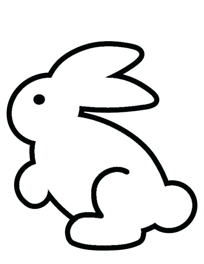 650x841 Simple Bunny Drawing Fat And Simple Bunny Rabbit Simple Easter
