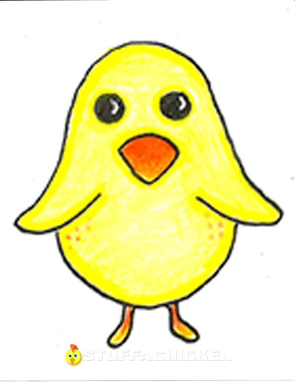 595x770 Gonna Stuff A Chicken Easter Chicks Drawing