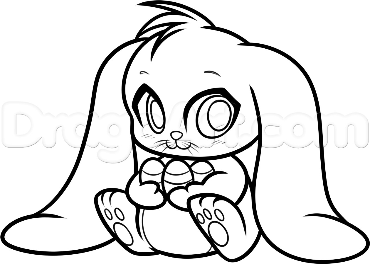 1260x901 Simple Rabbit Drawing Bunny Easy