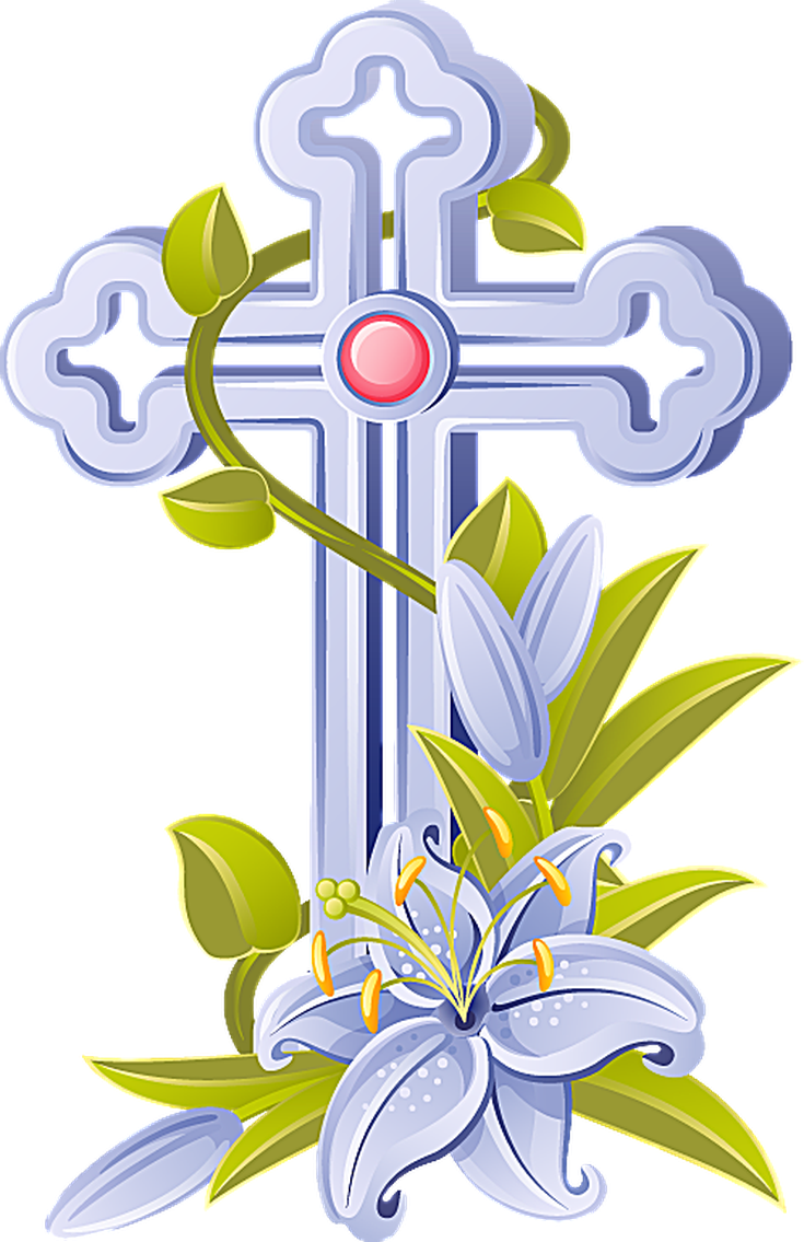 735x1135 Easter Cross Clipart Transparent