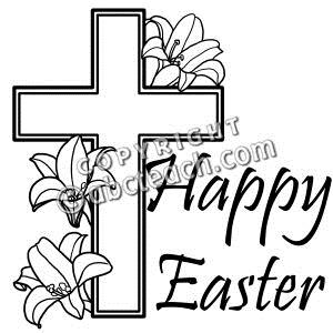 300x300 Religious Easter Clipart Black And White Hd Easter Images