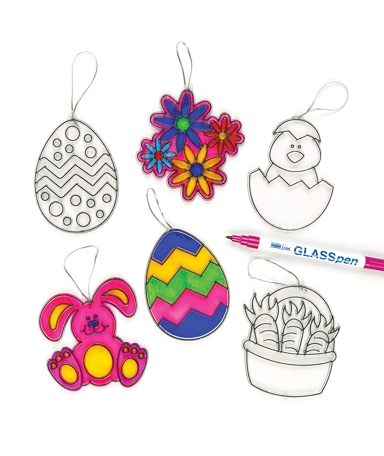 1262x1500 Baker Ross Easter Colour In Window Sticker
