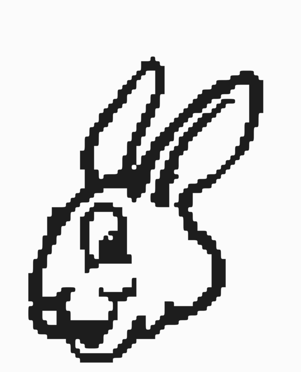 608x750 Rabbit Easter Bunny Drawing Black And White Silhouette Cc0