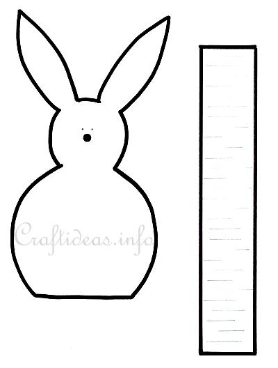 400x528 Free Craft Template For A Paper Easter Bunny Egg Holder