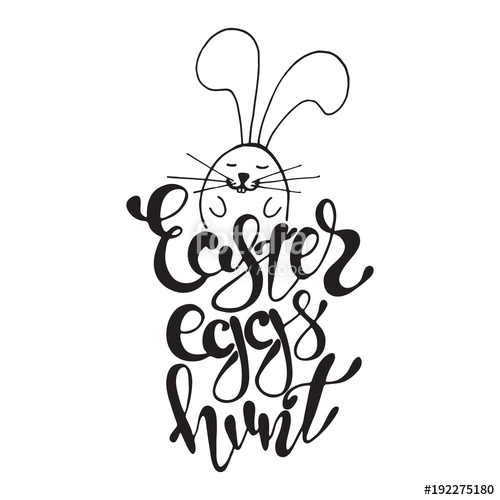 500x500 Hand Drawn Easter Quote Greeting Card Templates With Lettering
