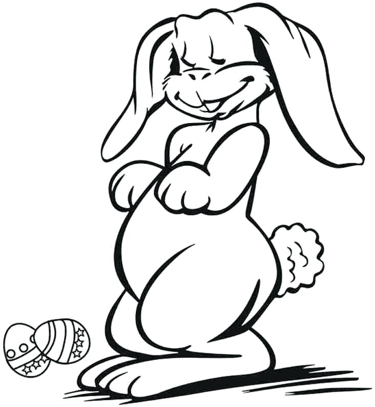 732x795 Printable Bunny Ears Coloring Pages Templates Pattern