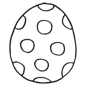 350x350 Easter Egg Clipart Digital Stamps Hand Drawn Digital Drawings