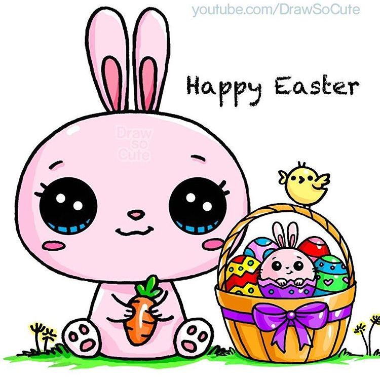 750x752 Happy Easter Draw So Cute In Cute Kawaii Drawings, Kawaii