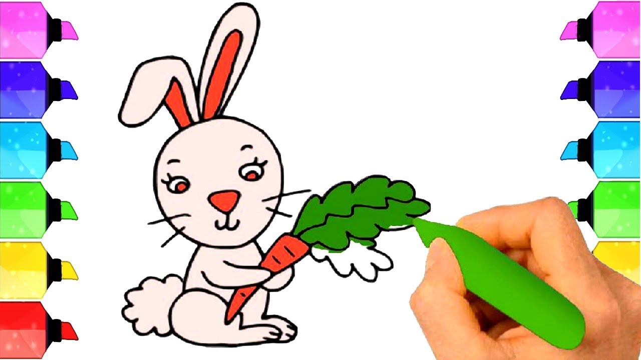 1280x720 How To Draw The Easter Bunny