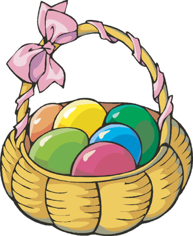 Easter Egg Basket Drawing