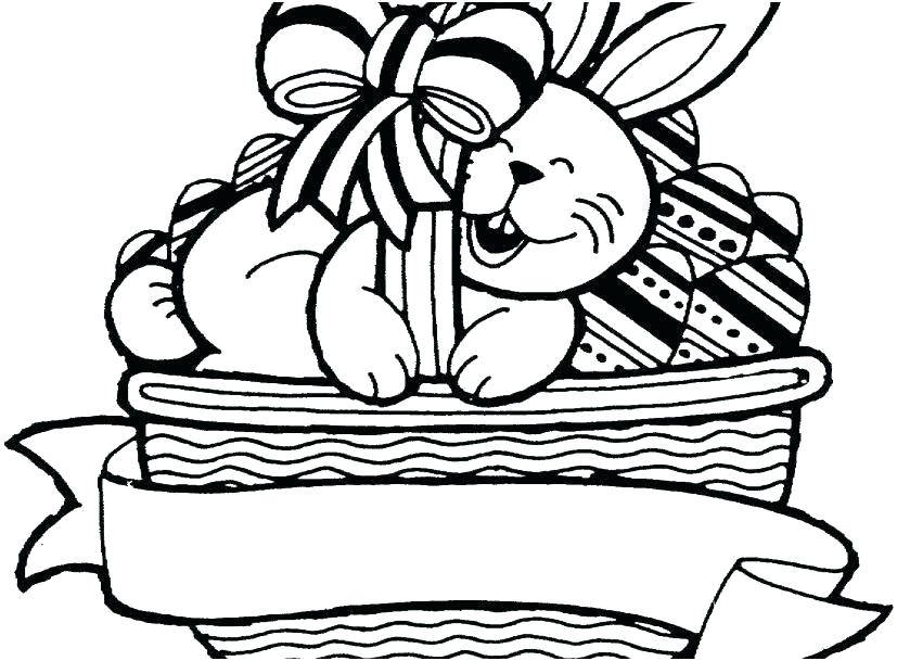 827x609 easter egg basket coloring pages basket with eggs coloring pages