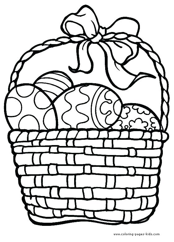 561x779 Easter Egg Basket Coloring Pages Strong Drawing Ideas Egg Coloring